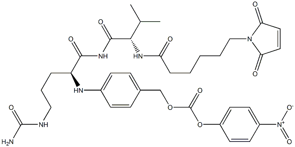 CAS:159857-81-5 |L-OrnitinaMida, N-[6-(2,5-di-hidro-2,5-dioxo-1H-pirrol-1-il)-1-oxohexil]-L-valil-N5-(aMinocarbonil)-N-[4 -[[[(4-nitrofenoxi)carbonil]oxi]Metil]fenil]-