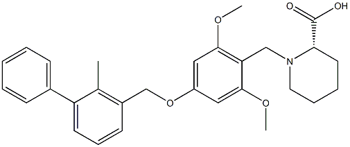 CAS:1675201-83-8 | 2-Piperidinecarboxylic acid, 1-[[2,6-dimethoxy-4-[(2-methyl[1,1'-biphenyl]-3-yl)methoxy]phenyl]methyl]-, (2S)-