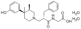 CAS: 170098-38-1 |2-[[(2S)-2-benzyl-3-[(3R,4R)-4-(3-hydroxyphenyl)-3,4-dimethyl-1-piperi dyl]propanoyl]amino]acetic acid dihydrate