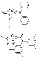 CAS:184095-69-0 |(R)-(-)-1-[(S)-2-(DIFENYLFOSFINO)FERROCENYL]ETYLDI(3,5-DIMETYLFENYL)FOSFIN