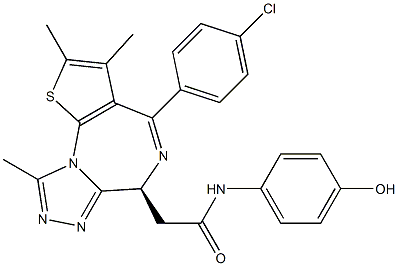 CAS:202592-23-2 |6H-Thieno[3,2-f][1,2,4]triazolo[4,3-a][1,4]diazepin-6-eddikesyre, 4-(4- chlorphenyl)-2,3,9-trimethyl-, (6S)-