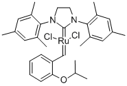 CAS: 301224-40-8 | (1،3-BIS- (2،4،6-TRIMETHYLPHENYL) -2-IMIDAZOLIDINYLIDENE) DICHLORO (O-ISOPROPOXYPHENYLMETHYLENE) الروثينيوم