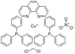CAS:33989-10-5 |(1,10-PHENANTHROLINE)BIS(TRIPHENYLPHOSPHINE)COPPER (I) NITRATE DICHLOROMETHANE ADDUCT