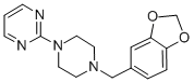 CAS:3605-01-4 |2-[4-(1,3-Benzodioxol-5-ylmethyl)piperazin-1-yl]pyrimidine