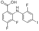 2-(N-2”-फ्लुरो-4”-आयडोफेनिल)अमिनो-3,4-डिफ्लुओरो बेंझोइक ऍसिड