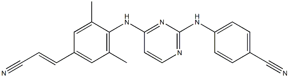 CAS:500287-72-9 |4-[[4-[[4-[(E)-2-cianoetenil]-2,6-dimetil-fenil]amino]pirimidin-2-il]amino]benzonitrilo
