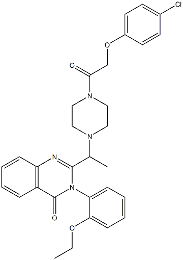 CAS:571203-78-6 | 2-[1-[4-[2-(4-Chlorophenoxy)acetyl]-1-piperazinyl]ethyl]-3-(2-ethoxyphenyl)-4(3H)-Quinazolinone