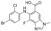 CAS:606144-04-1 |5-(4-broMo-2-chlorophenylaMino)-4-fluoro-1-Methyl-1H-benzo[d]iMidazole-6-කාබොක්සිලික් අම්ලය