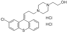 CAS:633-59-0 | 4-[3-(2-chloro-9H-thioxanthen-9-ylidene)propyl]piperazine-1-ethanol dihydrochloride