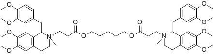 CAS:64228-79-1 | 5-[3-[1-[(3,4-Dimethoxyphenyl)methyl]-6,7-dimethoxy-2-methyl-3,4-dihydro-1H-isoquinolin-2-yl]propanoyloxy]pentyl 3-[1-[(3,4-dimethoxyphenyl)methyl]-6,7-dimethoxy-2-methyl-3,4-dihyd...