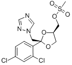 CAS:67914-86-7 | cis-2-(2,4-Dichlorophenyl)-2-(1H-1,2,4-triazol-1-ylmethyl)-1,3-dioxolan-4-ylmethyl methanesulphonate
