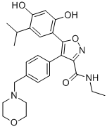 CAS:747412-49-3 | 5-[2,4-Dihydroxy-5-isopropylphenyl]-N-ethyl-4-[4-(4-morpholinylmethyl)phenyl]-3-isoxazolecarboxamide