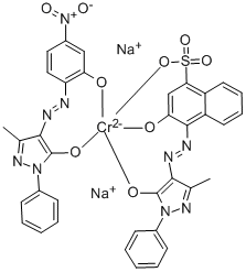CAS:83833-37-8 | Chromate(2-), [2,4-dihydro-4-[(2-hydroxy-4-nitrophenyl)azo]-5-methyl-2-phenyl-3H-pyrazol-3-onato(2-)][4-[(4,5-dihydro-3-methyl-5-oxo-1-phenyl-1H-pyrazol-4-yl)azo]-3-hydroxy-1-napht...