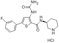 CAS:860352-01-8 | 3-[(Aminocarbonyl)amino]-5-(3-fluorophenyl)-N-(3S)-3-piperidinyl-2-Thiophenecarboxamide
