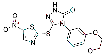 CAS:883065-90-5 | 4-(2,3-Dihydro-1,4-benzodioxin-6-yl)-2,4-dihydro-5-[(5-nitro-2-thiazolyl)thio]-3H-1,2,4-triazol-3-one