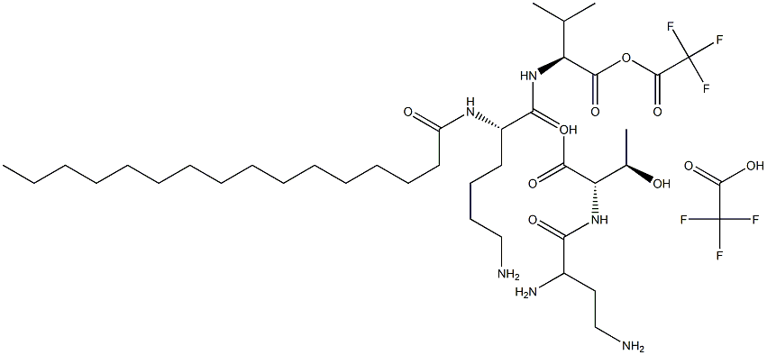 CAS:883558-32-5 | N2-(1-Oxohexadecyl)-L-lysyl-L-valyl-(2S)-2,4-diaminobutanoyl-L-threonine bis(trifluoroacetate) (salt)