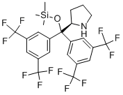 CAS:908303-26-4 | Pyrrolidine,  2-[bis[3,5-bis(trifluoromethyl)phenyl][(trimethylsilyl)oxy]methyl]-,  (2R)-