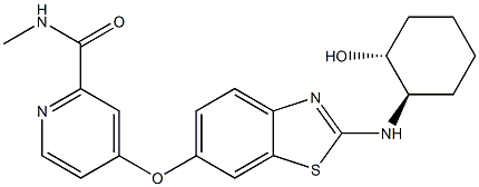 CAS:953769-46-5 | 4-((2-(((1R,2R)-2-hydroxycyclohexyl)aMino)benzo[d]thiazol-6-yl)oxy)-N-MethylpicolinaMide