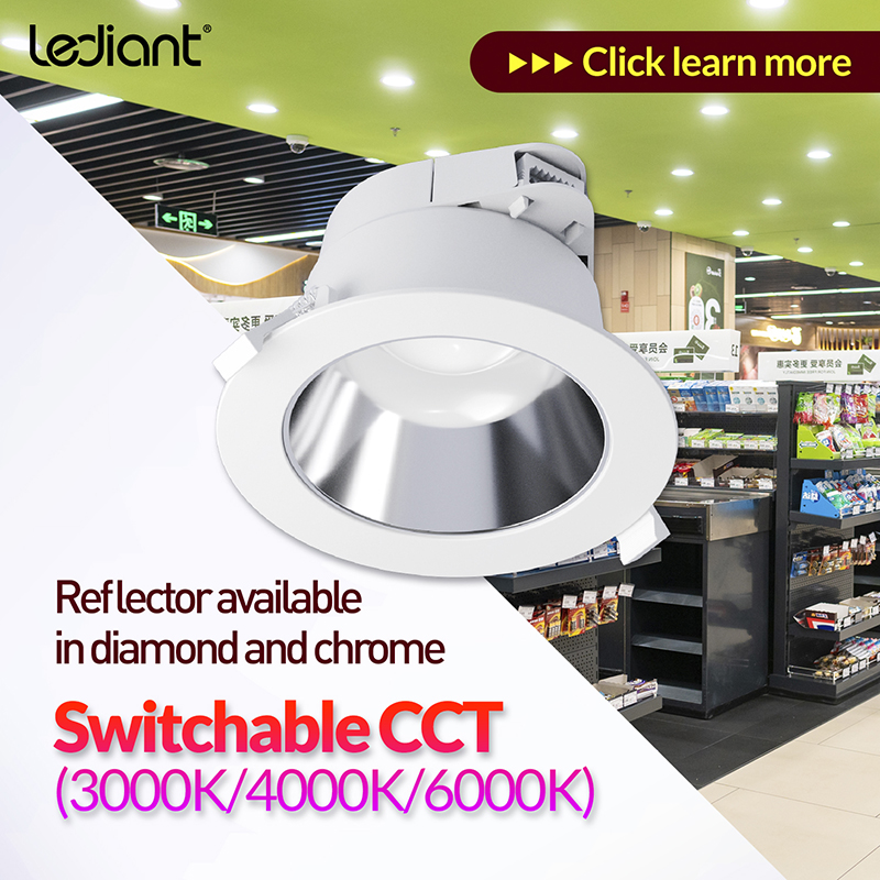 100% Original Recessed Downlight Fixture - Low-glare CCT Switchable 8W/13W Commercial Downlight (ODM Acceptable) – Radiant Lighting