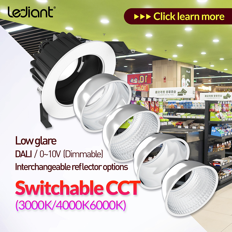 Factory wholesale Tilt Commercial Led Luminaires - 3CCT SWITCHABLE 8W/10W Domestic&Commercial Downlight  – Radiant Lighting