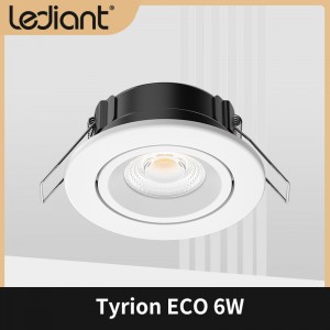 Faretto LED da incasso Tyrion Orientable 6W ultra sottile senza attrezzi