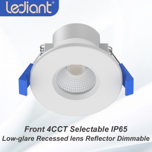 AKALI 6W Front 4CCT Selectable IP65 Dimmable Recessed Downlight
