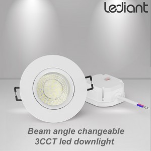 LOPTR 3CCT Downlight LED com ângulo de feixe variável