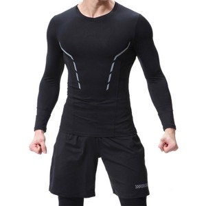 फॅशन कस्टम जिम टी शर्ट पुरुष लांब बाही टी शर्ट अॅक्टिव्हवेअर घाऊक पुरुष स्पोर्ट कॅज्युअल जिम वेअर जिमचे कपडे घाऊक विक्रीसाठी