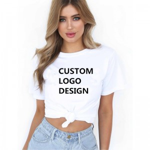2021 Nová móda Leto Nová tlač Kreslené tričká Bavlna Dievčenské Topy Neformálne tričko