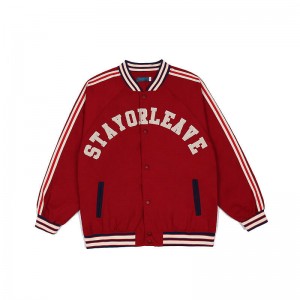 Wholesale Autumn New Coat Custom Embroidery Men's and Women's Campus Students Casual Baseball Jackets