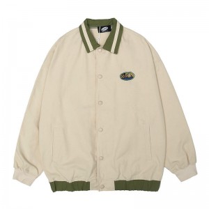 ឆ្នាំ 2022 ដែលមានគុណភាពខ្ពស់ រដូវស្លឹកឈើជ្រុះ និងរដូវរងា បូកទំហំ Polyester Preppy Style Unisex Loose Coat Men's Varsity Jackets