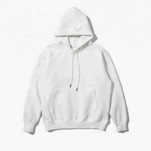 Custom Embroidered Logo Hoodie Men 100% Cotton Oversized Pull Over French Terry Men's Hoodies & Sweatshirts