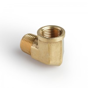 I-Legines Brass Pipe Fitting, 90 Degree Forged Street Elbow, L Shape