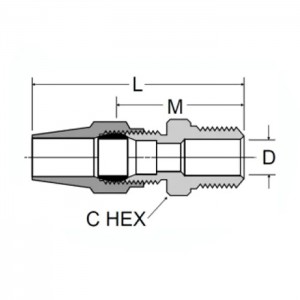 Moški adapter zračne zavorne cevi 1368