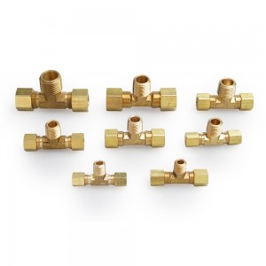 Compression Fittings Male Branch Tee 72#