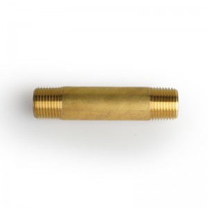Legines Brass Pipe Fitting, Taas nga Nipple