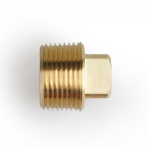 Legines Brass Pipe Fitting, Solid Square Head Plug