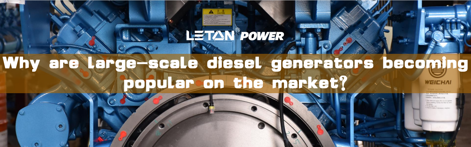 Why are large-scale diesel generators becoming popular on the market?