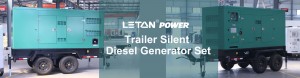 Competitive Price for 380 Kva Generator - Trailer silent diesel generator towable standby power plant – Leton