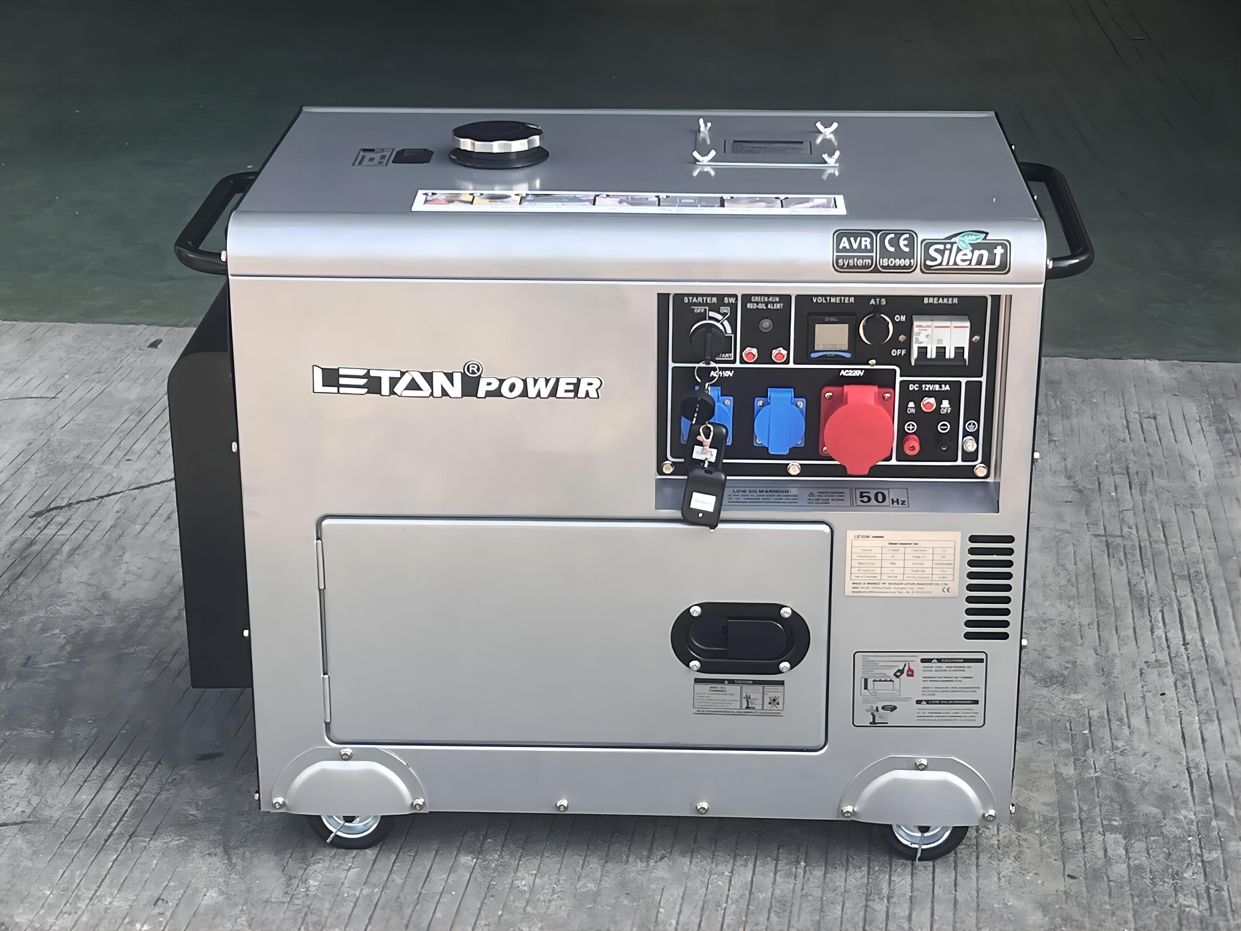 Kama leton power 6kva tihi dizel generator LT500W za domačo uporabo