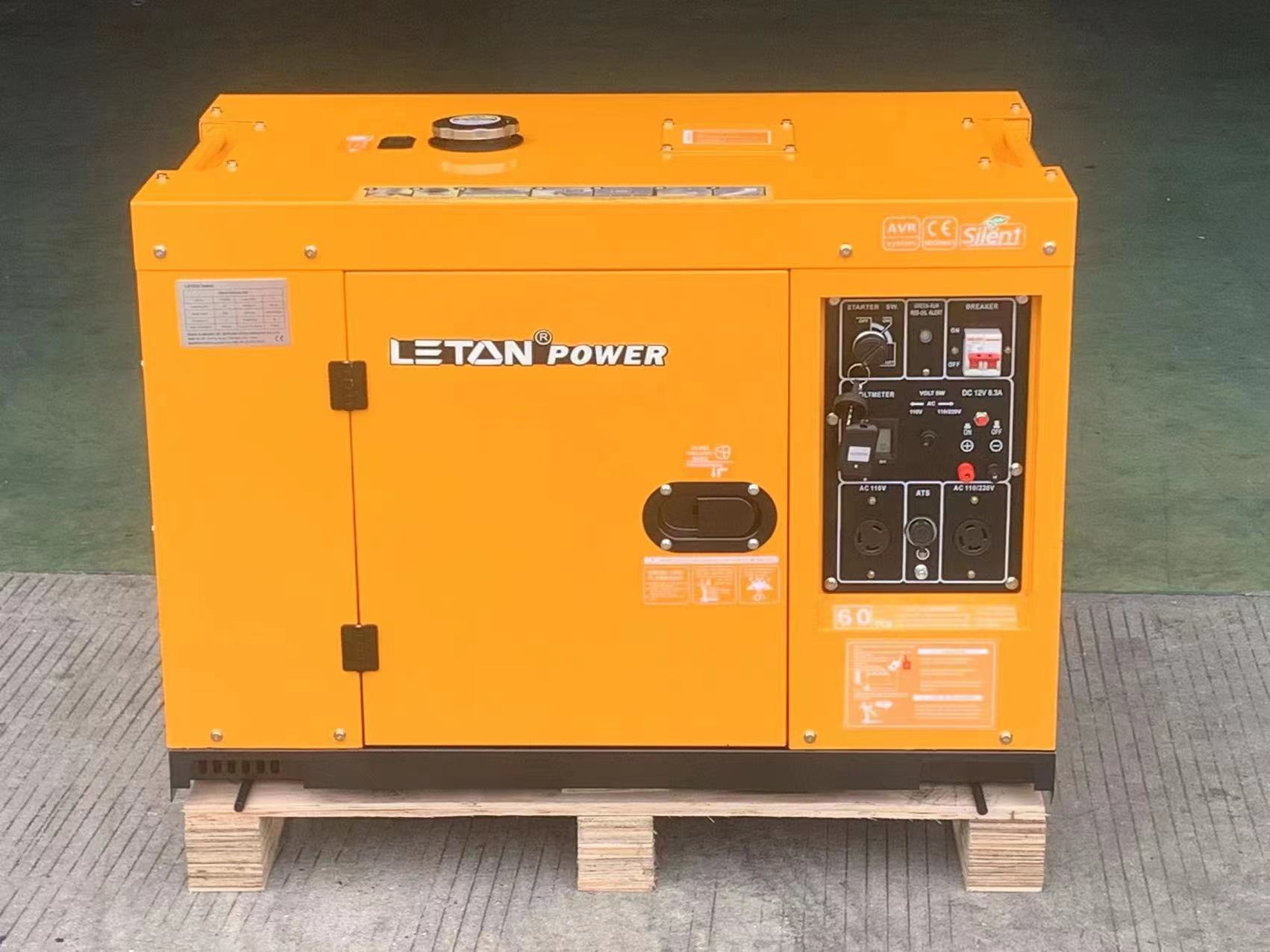 Harga set generator diesel super senyap LT1200W untuk generator listrik leton