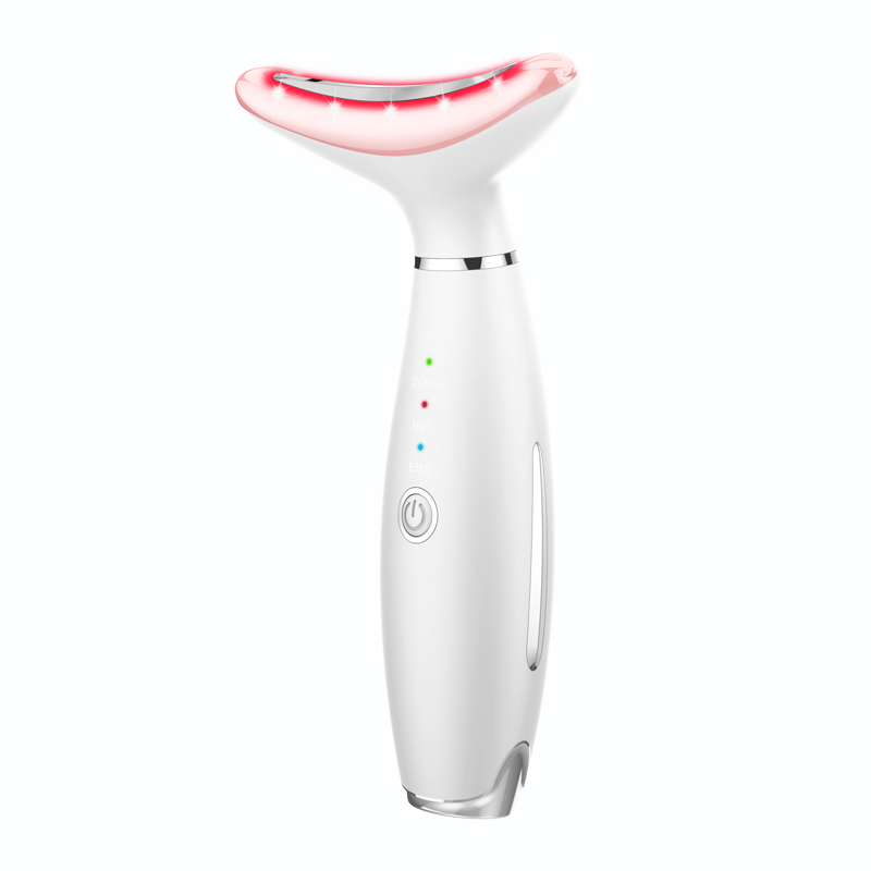 Professional Home Use EMS LED Heating Face Neck Care Skin Lifting and Tightening Beauty Device
