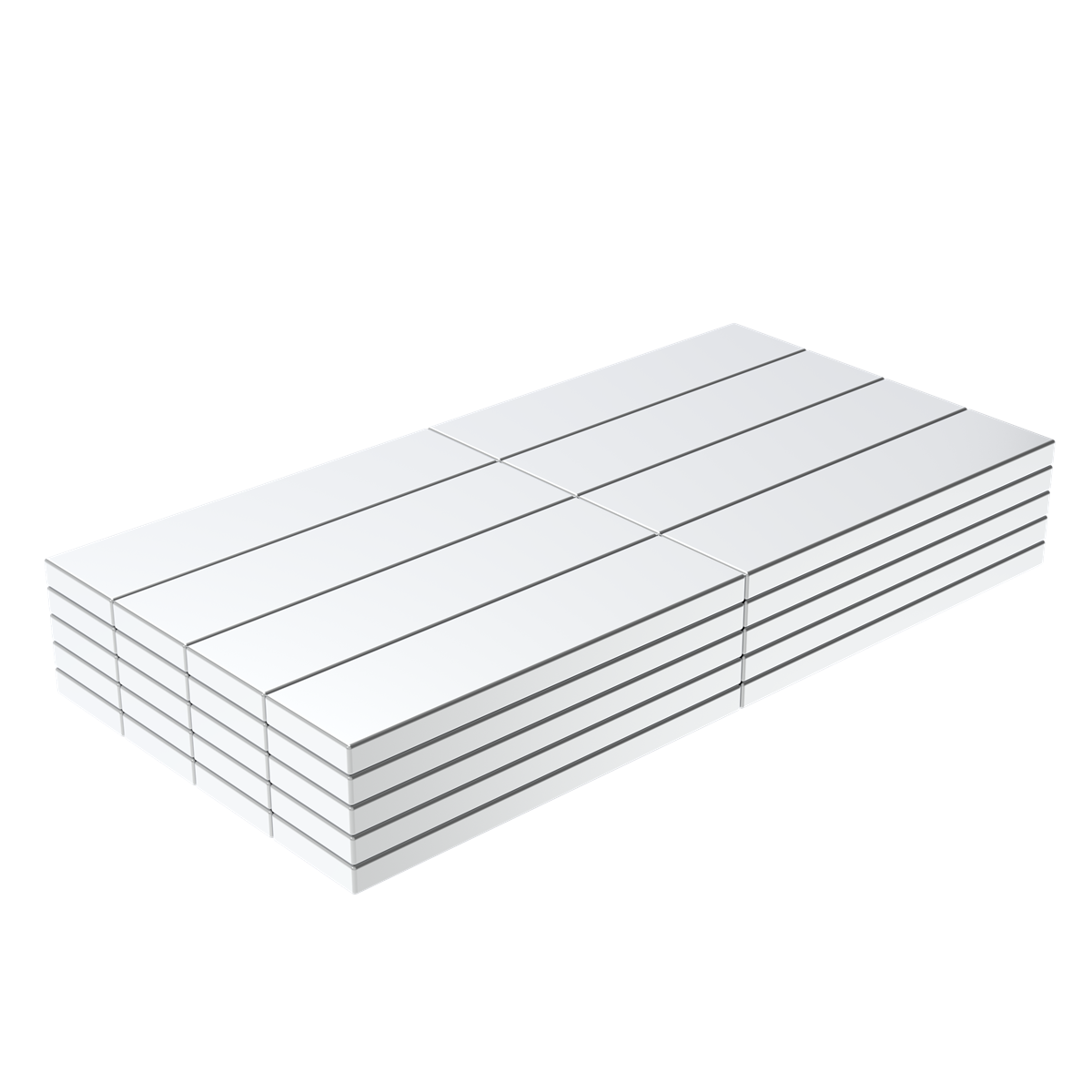 1.0 x 1/4 x 1/16 Inch Neodymium Rare Earth Block Magnets N52 (40 Pack)