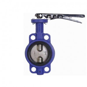 Without Pin Two Stem Wafer Butterfly Valve