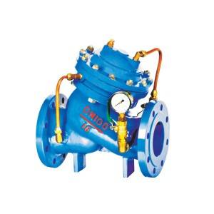 Diaphragm type multifunctional water pump control valve