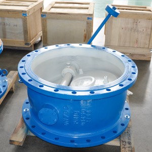 OEM Supply Butterfly Swing Flange Angalia Valve na Counterweight