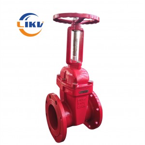 DIN3352 Rising Stem OS&Y Soft Rubber Seat Wedge Gate Valve
