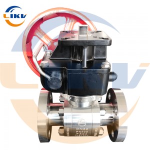 Handwheel head high-pressure forged steel flange ball valve – Q341F-100P, resistant to high pressure, corrosion, and reliable sealing, suitable for harsh working conditions