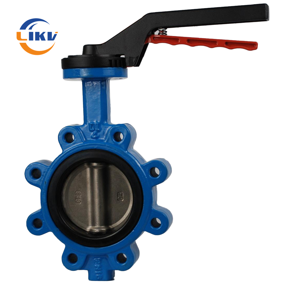 en593 Cast Iron Soft Seat Lug Type Butterfly Valve with Limit Switch Featured Image