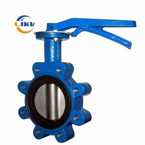 en593 Cast Iron Soft Seat Lug Type Butterfly Valve with Limit Switch